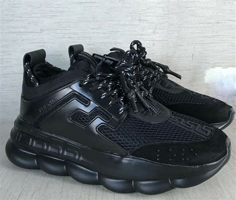 versace black chain reaction sneaker boots|versace chain reaction sneakers price.